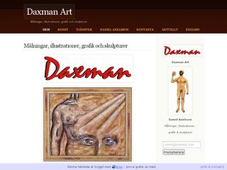 Earlier screenshot of daxmanart.n.nu