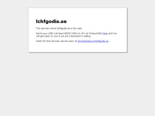 Earlier screenshot of lchfgodis.se