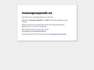 Earlier screenshot of massageuppsala.se