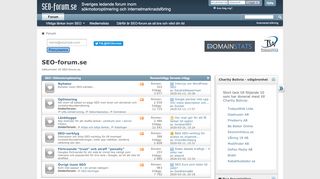 Earlier screenshot of seo-forum.se