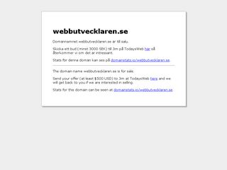 Earlier screenshot of webbutvecklaren.se