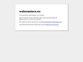 Earlier screenshot of webmasters.nu