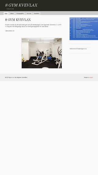 Mobile preview of 8gym.n.nu