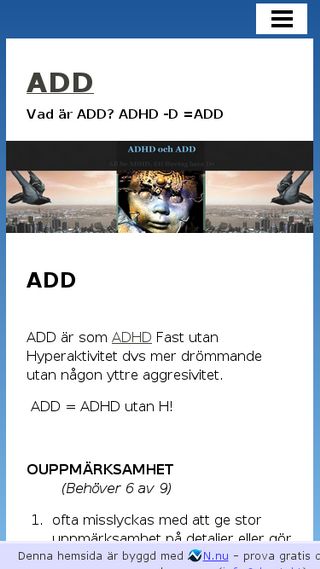 Mobile preview of add.n.nu
