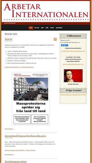 Mobile preview of arbetarinternationalen.se