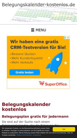 Belegungskalender Kostenlos De Domainstats Com