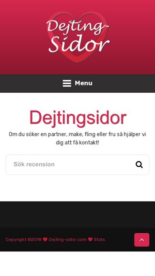 Mobile preview of dejting-sidor.com