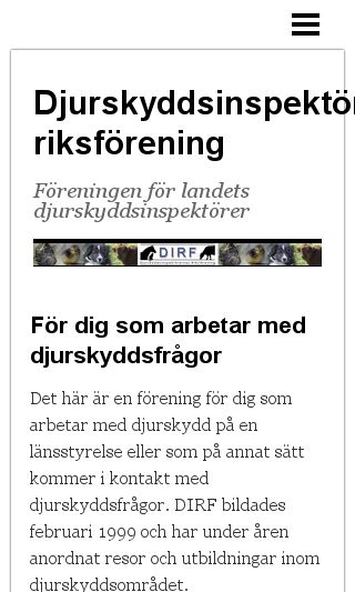 Mobile preview of dirf.se