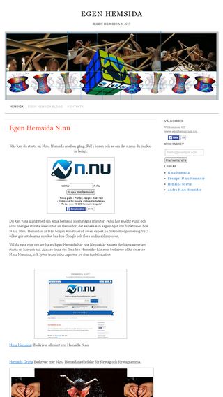 Mobile preview of egenhemsida.n.nu