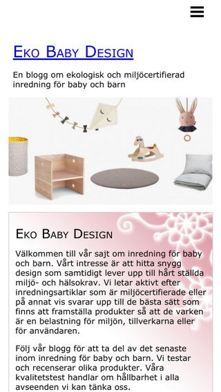Mobile preview of ekobabydesign.se