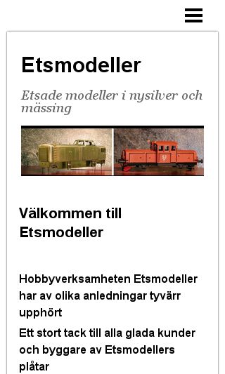 Mobile preview of etsmodeller.se