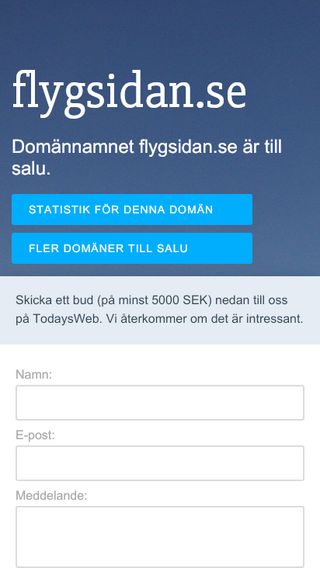 Mobile preview of flygsidan.se