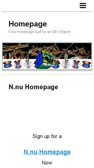 Mobile preview of homepage.n.nu