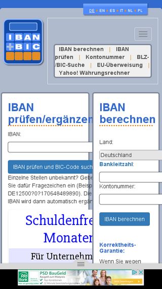 Iban Rechner De Domainstats Com