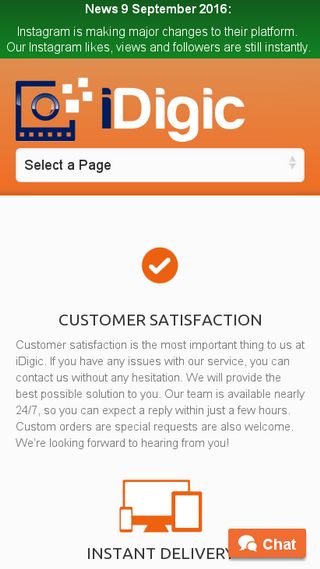 mobile preview of idigic net - idigic instagram followers