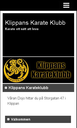 Mobile preview of klippanskarateklubb.se