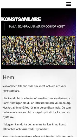 Mobile preview of konstsamlare.se