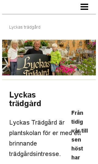 Mobile preview of lyckastradgard.se