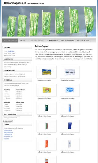 Mobile preview of reklamflaggor.net