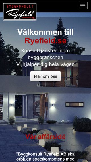 Mobile preview of ryefield.se