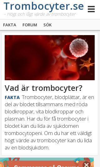 vad är trombocyter vad är trombocyter