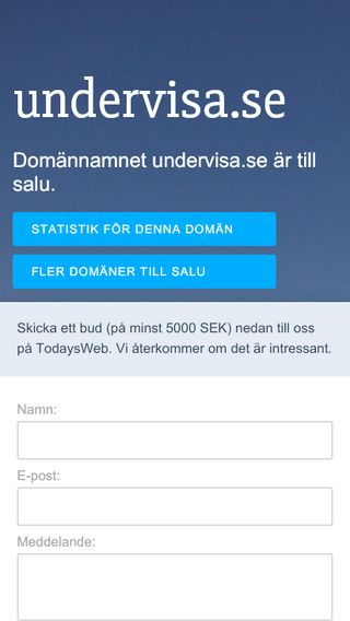 Mobile preview of undervisa.se