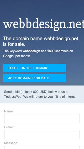 Mobile preview of webbdesign.net