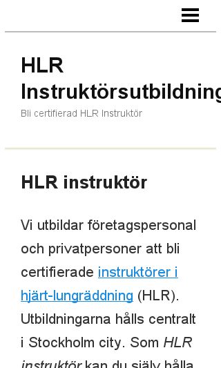 Mobile preview of hlr-instruktör.se
