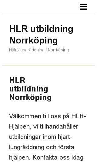 Mobile preview of hlrutbildningnorrköping.se